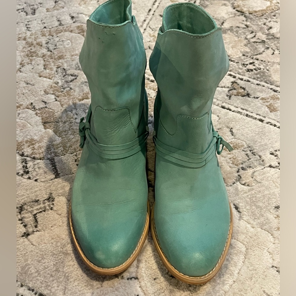 Fashion boots by Diba TURQUOISE in color